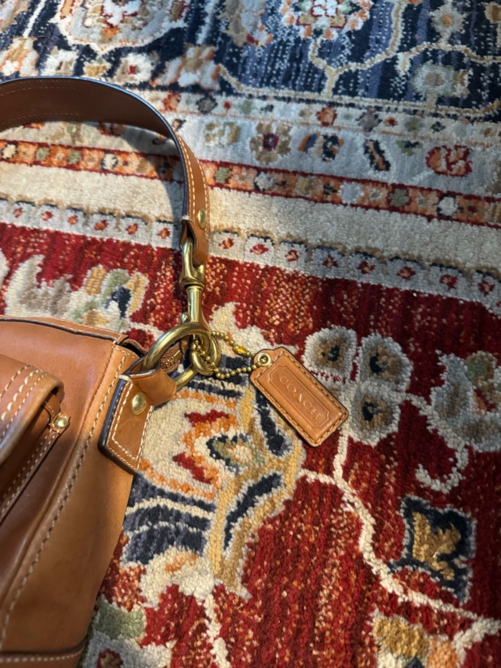 Coach F12868 Vintage 65th Anniversary Butterscotch Double Turn lock Shoulder Bag - Picture 2 of 11